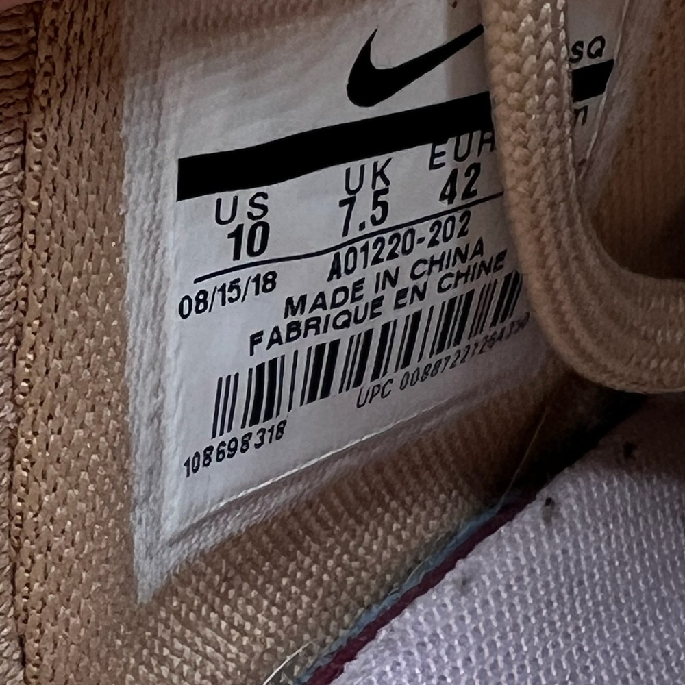Nike Air Force 1 Jester XX Women's 10 Bio Beige Pink Force Platform AO1220-202‎ - Picture 9 of 10